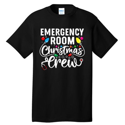 Emergency Room Christmas Crew Nurse Tech Secretary Tall T-Shirt