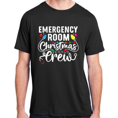 Emergency Room Christmas Crew Nurse Tech Secretary Adult ChromaSoft Performance T-Shirt