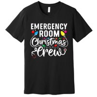 Emergency Room Christmas Crew Nurse Tech Secretary Premium T-Shirt