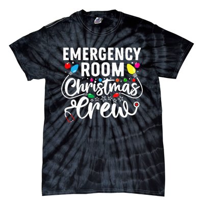 Emergency Room Christmas Crew Nurse Tech Secretary Tie-Dye T-Shirt