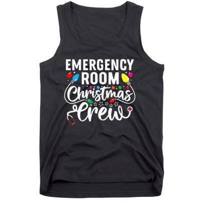 Emergency Room Christmas Crew Nurse Tech Secretary Tank Top