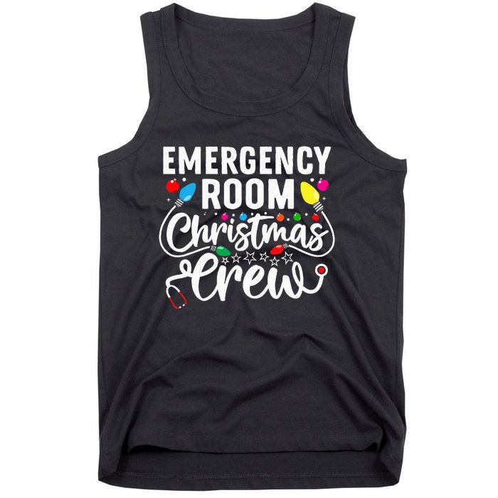 Emergency Room Christmas Crew Nurse Tech Secretary Tank Top