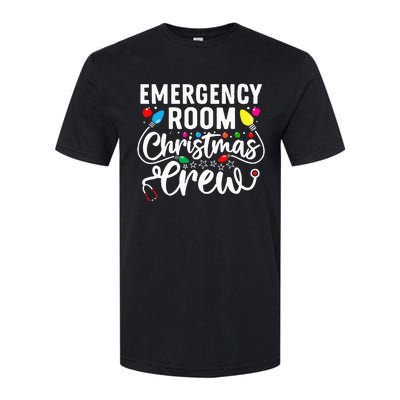 Emergency Room Christmas Crew Nurse Tech Secretary Softstyle CVC T-Shirt