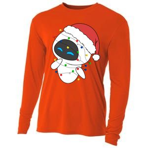 Eve Robot Christmas Lights Eve Robot Very Merry Xmas Party Matching Cooling Performance Long Sleeve Crew