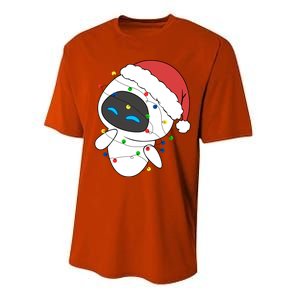 Eve Robot Christmas Lights Eve Robot Very Merry Xmas Party Matching Performance Sprint T-Shirt