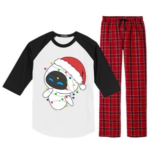 Eve Robot Christmas Lights Eve Robot Very Merry Xmas Party Matching Raglan Sleeve Pajama Set