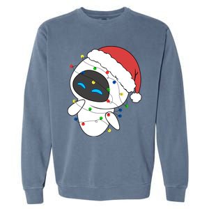 Eve Robot Christmas Lights Eve Robot Very Merry Xmas Party Matching Garment-Dyed Sweatshirt