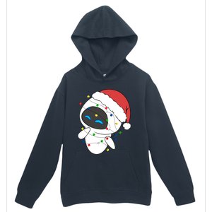 Eve Robot Christmas Lights Eve Robot Very Merry Xmas Party Matching Urban Pullover Hoodie