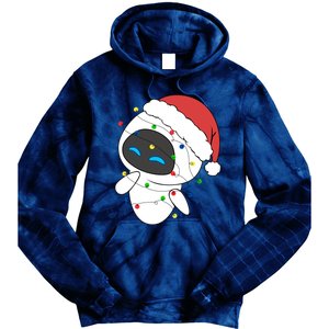 Eve Robot Christmas Lights Eve Robot Very Merry Xmas Party Matching Tie Dye Hoodie