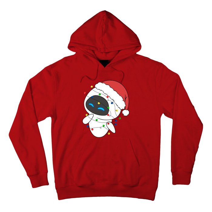 Eve Robot Christmas Lights Eve Robot Very Merry Xmas Party Matching Hoodie