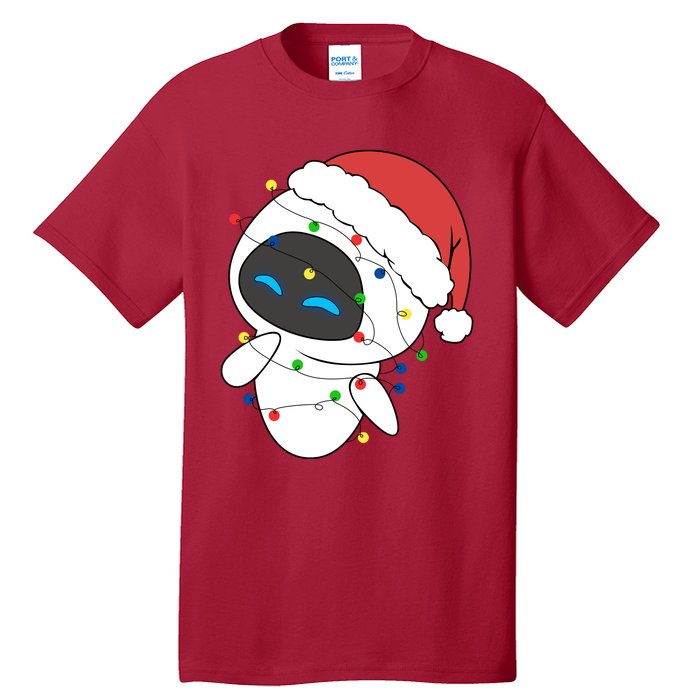 Eve Robot Christmas Lights Eve Robot Very Merry Xmas Party Matching Tall T-Shirt