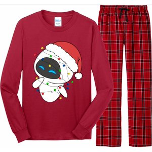 Eve Robot Christmas Lights Eve Robot Very Merry Xmas Party Matching Long Sleeve Pajama Set