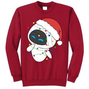 Eve Robot Christmas Lights Eve Robot Very Merry Xmas Party Matching Tall Sweatshirt