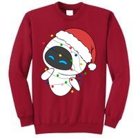 Eve Robot Christmas Lights Eve Robot Very Merry Xmas Party Matching Tall Sweatshirt