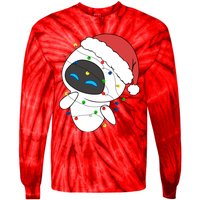 Eve Robot Christmas Lights Eve Robot Very Merry Xmas Party Matching Tie-Dye Long Sleeve Shirt