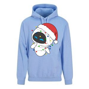 Eve Robot Christmas Lights Eve Robot Very Merry Xmas Party Matching Unisex Surf Hoodie