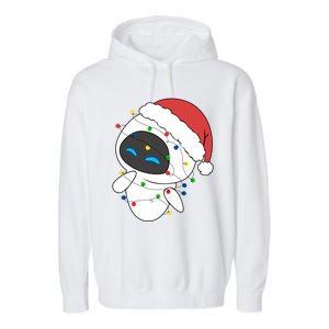 Eve Robot Christmas Lights Eve Robot Very Merry Xmas Party Matching Garment-Dyed Fleece Hoodie