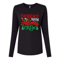 Emergency Room Christmas Crew Er Nurse Xmas Holiday Nursing Womens Cotton Relaxed Long Sleeve T-Shirt