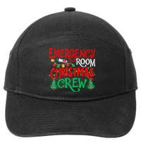 Emergency Room Christmas Crew Er Nurse Xmas Holiday Nursing 7-Panel Snapback Hat