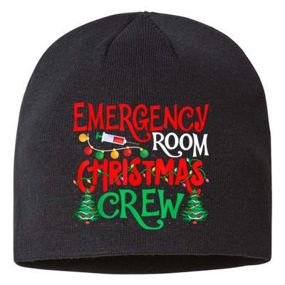 Emergency Room Christmas Crew Er Nurse Xmas Holiday Nursing Sustainable Beanie