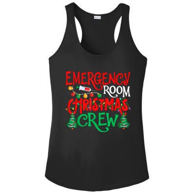 Emergency Room Christmas Crew Er Nurse Xmas Holiday Nursing Ladies PosiCharge Competitor Racerback Tank