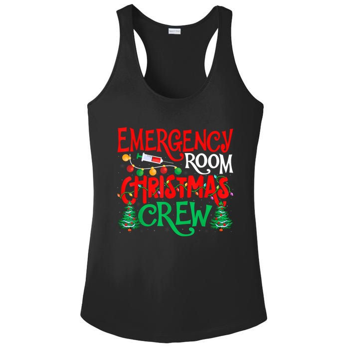 Emergency Room Christmas Crew Er Nurse Xmas Holiday Nursing Ladies PosiCharge Competitor Racerback Tank