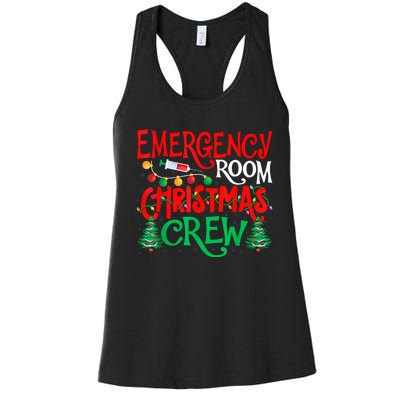 Emergency Room Christmas Crew Er Nurse Xmas Holiday Nursing Women's Racerback Tank