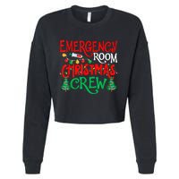 Emergency Room Christmas Crew Er Nurse Xmas Holiday Nursing Cropped Pullover Crew