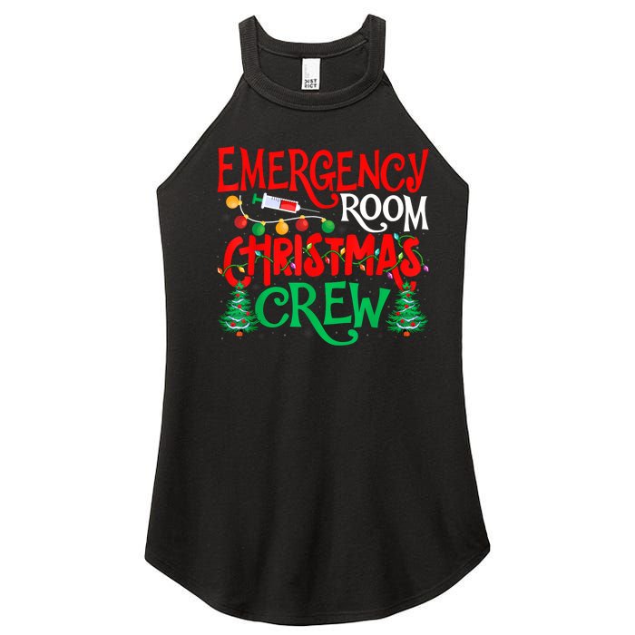 Emergency Room Christmas Crew Er Nurse Xmas Holiday Nursing Women's Perfect Tri Rocker Tank