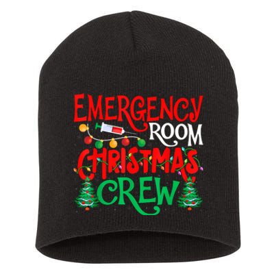 Emergency Room Christmas Crew Er Nurse Xmas Holiday Nursing Short Acrylic Beanie