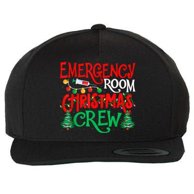 Emergency Room Christmas Crew Er Nurse Xmas Holiday Nursing Wool Snapback Cap