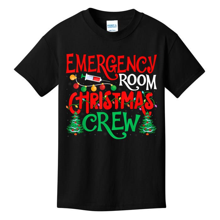 Emergency Room Christmas Crew Er Nurse Xmas Holiday Nursing Kids T-Shirt