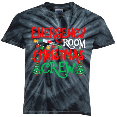 Emergency Room Christmas Crew Er Nurse Xmas Holiday Nursing Kids Tie-Dye T-Shirt