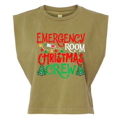 Emergency Room Christmas Crew Er Nurse Xmas Holiday Nursing Garment-Dyed Women's Muscle Tee