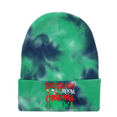 Emergency Room Christmas Crew Er Nurse Xmas Holiday Nursing Tie Dye 12in Knit Beanie