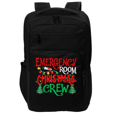 Emergency Room Christmas Crew Er Nurse Xmas Holiday Nursing Impact Tech Backpack