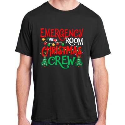 Emergency Room Christmas Crew Er Nurse Xmas Holiday Nursing Adult ChromaSoft Performance T-Shirt