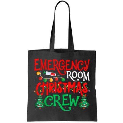 Emergency Room Christmas Crew Er Nurse Xmas Holiday Nursing Tote Bag