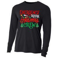 Emergency Room Christmas Crew Er Nurse Xmas Holiday Nursing Cooling Performance Long Sleeve Crew