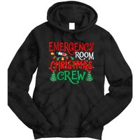 Emergency Room Christmas Crew Er Nurse Xmas Holiday Nursing Tie Dye Hoodie