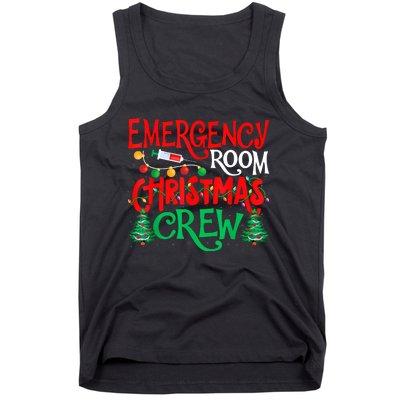 Emergency Room Christmas Crew Er Nurse Xmas Holiday Nursing Tank Top