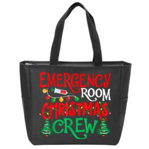 Emergency Room Christmas Crew Er Nurse Xmas Holiday Nursing Zip Tote Bag