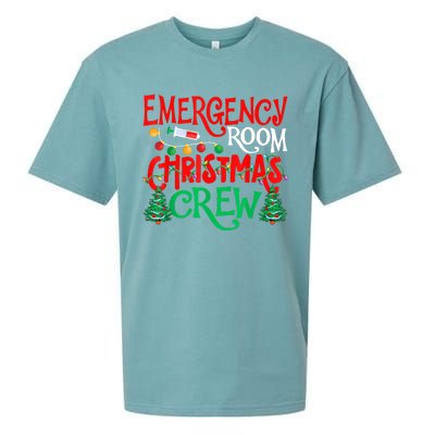 Emergency Room Christmas Crew Er Nurse Xmas Holiday Nursing Sueded Cloud Jersey T-Shirt