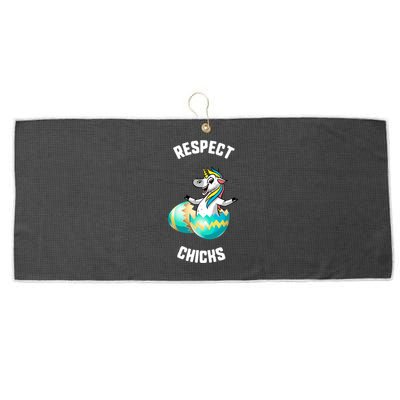 Easter Respect Chicks Trex Dinosaur Bunny Ears Gift Large Microfiber Waffle Golf Towel