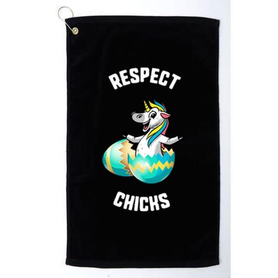 Easter Respect Chicks Trex Dinosaur Bunny Ears Gift Platinum Collection Golf Towel