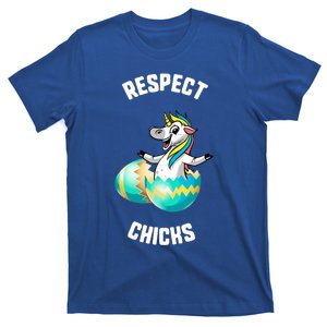 Easter Respect Chicks Trex Dinosaur Bunny Ears Gift T-Shirt