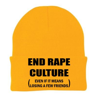 End Rape Culture Even If It Means Losing A Few Friends Knit Cap Winter Beanie