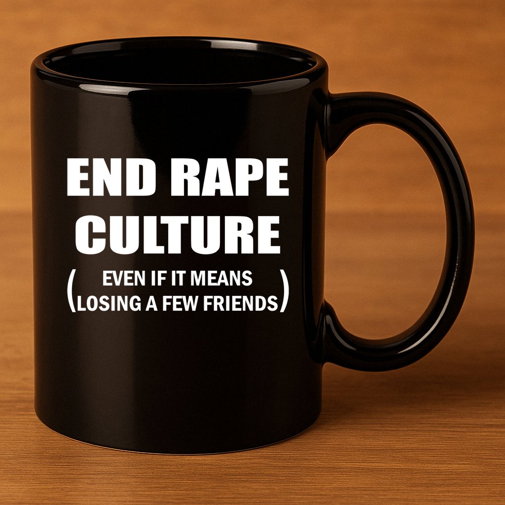 End Rape Culture Even If It Means Losing A Few Friends 11oz C Handle Ceramic Mug