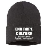 End Rape Culture Even If It Means Losing A Few Friends Sustainable Knit Beanie
