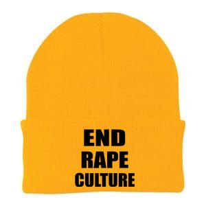 End Rape Culture Knit Cap Winter Beanie